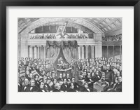 Framed Daniel Webster addressing the United States Senate