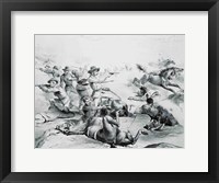 Framed Last Battle of General Custer