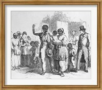 Framed Slave Father Sold Away from his Family