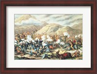 Framed Battle of Little Big Horn, June 25th 1876