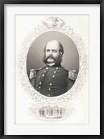 Framed Major General Ambrose Everett Burnside