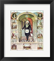 Framed George Washington as a Freemason