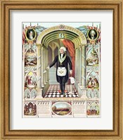 Framed George Washington as a Freemason