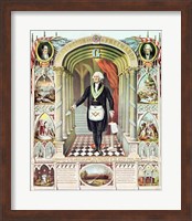 Framed George Washington as a Freemason