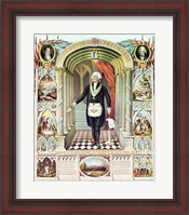 Framed George Washington as a Freemason