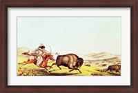 Framed Hunting the Buffalo
