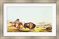 Framed Hunting the Buffalo