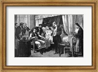 Framed Performing the Operation of the Transfusion of Blood at the Hospital of Pity