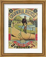 Framed Advertisement for the Columbia Bicycle