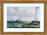 Framed Whalers coming home