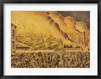 Framed View of the Great Fire of Chicago, 9th October 1871