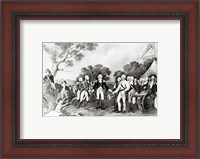 Framed Surrender of General Burgoyne Saratoga, New York, 17th October 1777