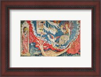 Framed Woman About to Give Birth and the Great Dragon Waiting to Devour the Infant