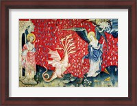 Framed Woman Receiving Wings to Flee the Dragon