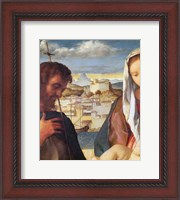 Framed Madonna and Child with St.John the Baptist and a Saint