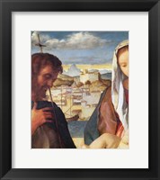 Framed Madonna and Child with St.John the Baptist and a Saint