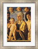 Framed Virgin and Child with St. Peter and St. Sebastian