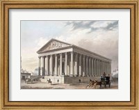 Framed Exterior view of the Madeleine, Paris