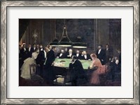 Framed Gaming Room at the Casino, 1889