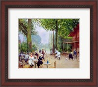 Framed Chalet du Cycle in the Bois de Boulogne, c.1900