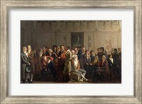 Framed Reunion of Artists in the Studio of Isabey, 1798