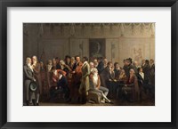 Framed Reunion of Artists in the Studio of Isabey, 1798
