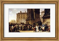 Framed Conscripts of 1807 Marching Past the Gate of Saint-Denis