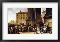 Framed Conscripts of 1807 Marching Past the Gate of Saint-Denis