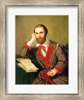Framed Portrait of a Man, presumed to be Charles Gounod
