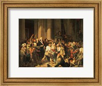 Framed Act of Courage of Monsieur Defontenay, Mayor of Rouen