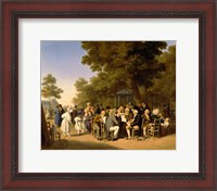 Framed Politicians in the Tuileries Gardens, 1832