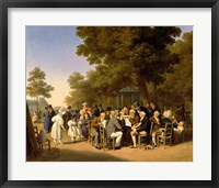 Framed Politicians in the Tuileries Gardens, 1832
