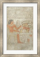 Framed Stela depicting the deceased before an offering table