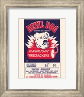 Framed Devil Dog Firecrackers