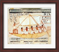 Framed Boatmen on the Nile, from the Tomb of Sennefer