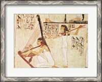 Framed Two Musicians, from the Tomb of Rekhmire