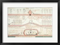 Framed Scene from the Book of Amduat showing the journey to the Underworld