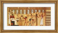 Framed Judgement of Osiris, detail from a Book of the Dead
