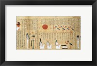 Framed Mythological papyrus of Imenemsaouf
