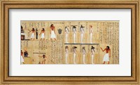 Framed Mythological papyrus of Imenemsaouf