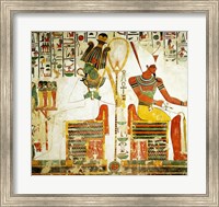 Framed Gods Osiris and Atum, from the Tomb of Nefertari