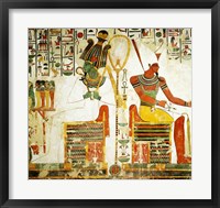 Framed Gods Osiris and Atum, from the Tomb of Nefertari