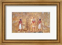 Framed sun god Ra in his solar barque