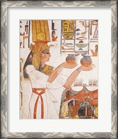 Framed Nefertari Making an Offering, from the Tomb of Nefertari