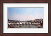 Framed Westminster Bridge from the North with Lambeth Palace in distance