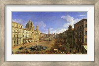 Framed View of the Piazza Navona, Rome