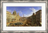 Framed View of the Piazza Navona, Rome