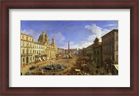 Framed View of the Piazza Navona, Rome