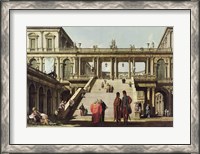 Framed Castle Courtyard, 1762