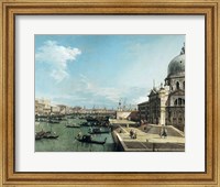 Framed Entrance to the Grand Canal and the church of Santa Maria della Salute, Venice